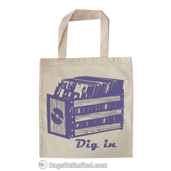Natural Cotton Tote - Record Crate